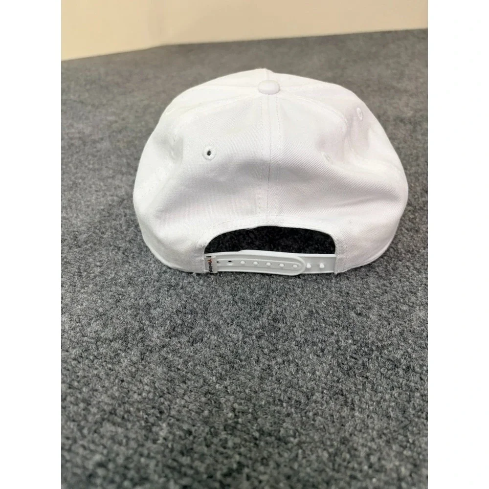 Birddogs Rope Hat Mens White Hummingbird Logo Snapback Golf Baseball Cap OS